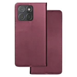 Калъф тефтер Smart Magnetic за Motorola Edge 70 Fusion &ndash; бордо