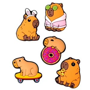 Комплект 3D стикери Capybara – 5 броя, забавни капибара мотиви