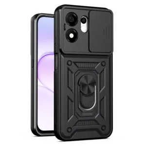 Противоударен калъф Techsuit CamShield Series за Honor 600 Smart &ndash; Надеждна защита и практичност всеки ден черен