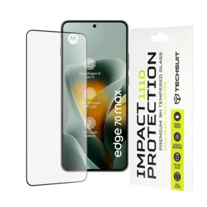 Стъклен протектор за Motorola Edge 70 Max &ndash; Techsuit 111D Full Cover / Full Glue Glass &ndash; Classic & Privacy