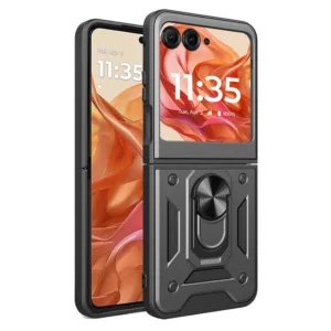 Калъф за Motorola Razr 50 / Razr 60 / Razr 70 Techsuit CamShield, черен