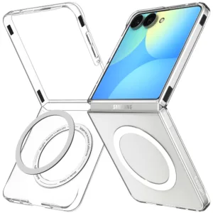 Калъф за Samsung Galaxy Z Flip8 Spigen Air Skin MagSafe, прозрачно-бял