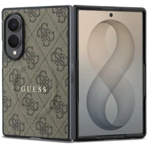 Калъф за Samsung Galaxy Z Fold8 Guess 4G Leather Classic MagSafe, кафяв