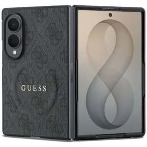 Калъф за Samsung Galaxy Z Fold8 Guess 4G Leather Classic MagSafe, черен