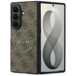 Калъф за Samsung Galaxy Z Fold8 Ultra Guess 4G Leather Classic MagSafe, кафяв