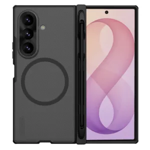 Калъф за Samsung Galaxy Z Fold8 Ultra Nillkin Super Frosted Shield Fold Magnetic Pen Holder, черен