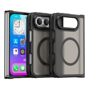 Калъф за Duo iPhone Techsuit HaloFrost II MagSafe, черен