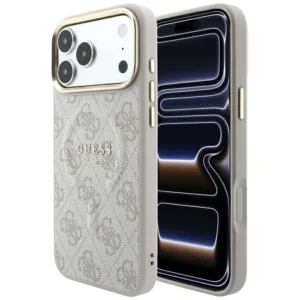 Калъф Guess 4G Embossed Classic MagSafe за iPhone 18 Pro Max (GUHMP18XP4MSEGCP)