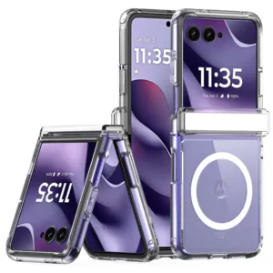 Калъф за Motorola Razr 70 / Razr 60 / Razr 50 Dux Ducis Clin Magnetic Series, прозрачен