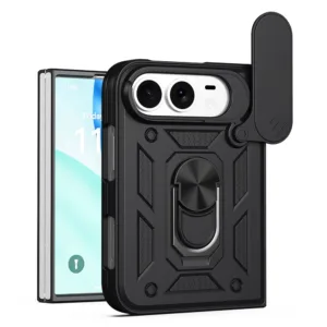 Калъф за Duo iPhone Techsuit CamShield Series, черен