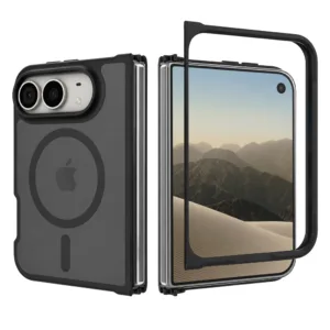 Калъф за Duo iPhone Techsuit PureFrost MagSafe, черен