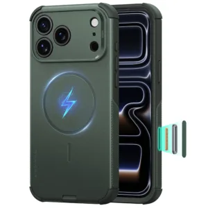 Калъф ESR Cyber HaloLock за iPhone 18 Pro Max / iPhone 17 Pro Max &ndash; Olive Green