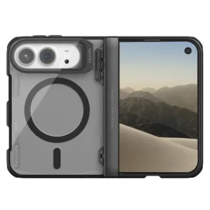 Калъф Nillkin Iceblade Prop Magnetic за iPhone с прозрачна черна защита за камерата черен