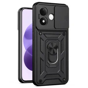 Противоударен калъф Techsuit CamShield Series за Xiaomi Redmi Note 17 – надеждна защита и защита на камерата черен