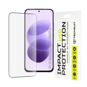 Стъклен протектор за Xiaomi Redmi Note 17 &ndash; Techsuit 111D Full Cover / Full Glue Glass &ndash; Classic & Privacy